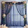 20×10ft Navy Blue Tulle Backdrop Curtain by WishCare