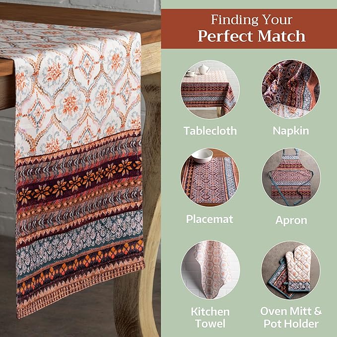 Maison d' Hermine Table Runner 100% Cotton Double Layer Table Runners 108 - Image 5