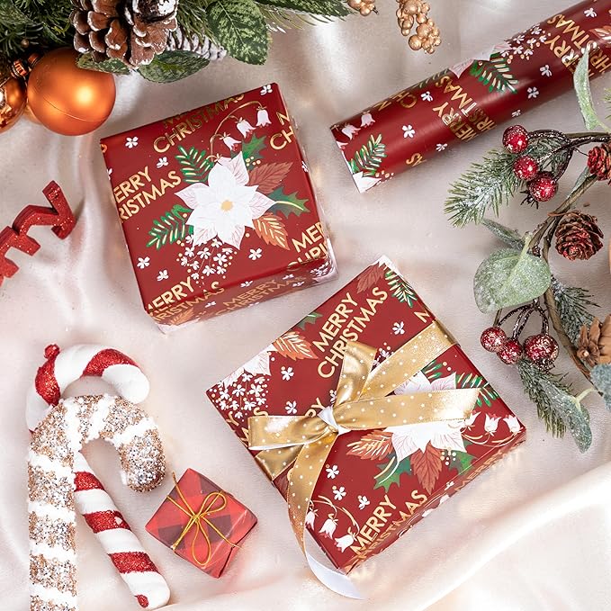 LeZakaa Christmas Wrapping Paper Roll - Image 4