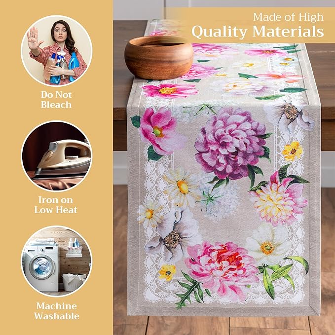 Maison d' Hermine Table Runner 100% Cotton Single Layer Table Runners 108 - Image 3