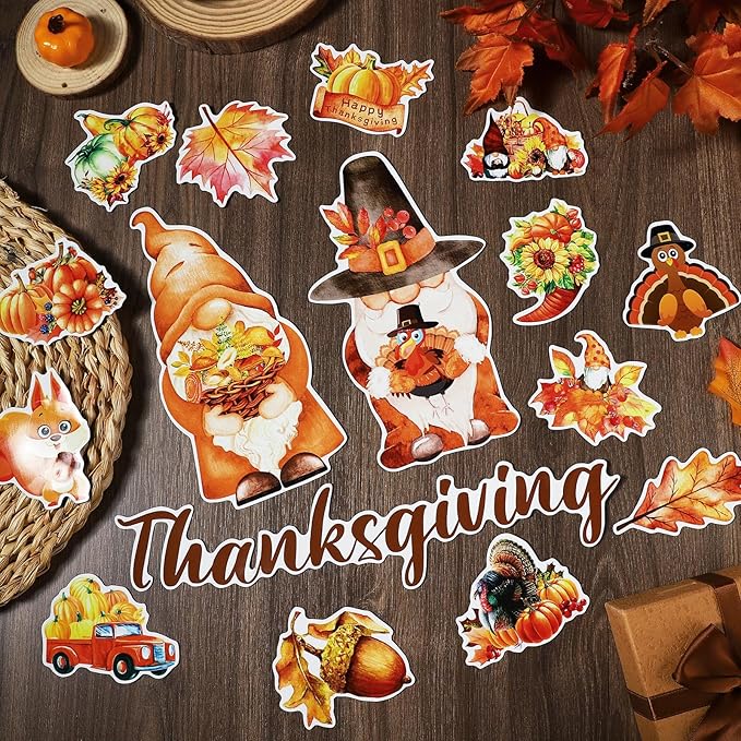 25 Pieces Thanksgiving Harvest Decoration Magnets - Image 3