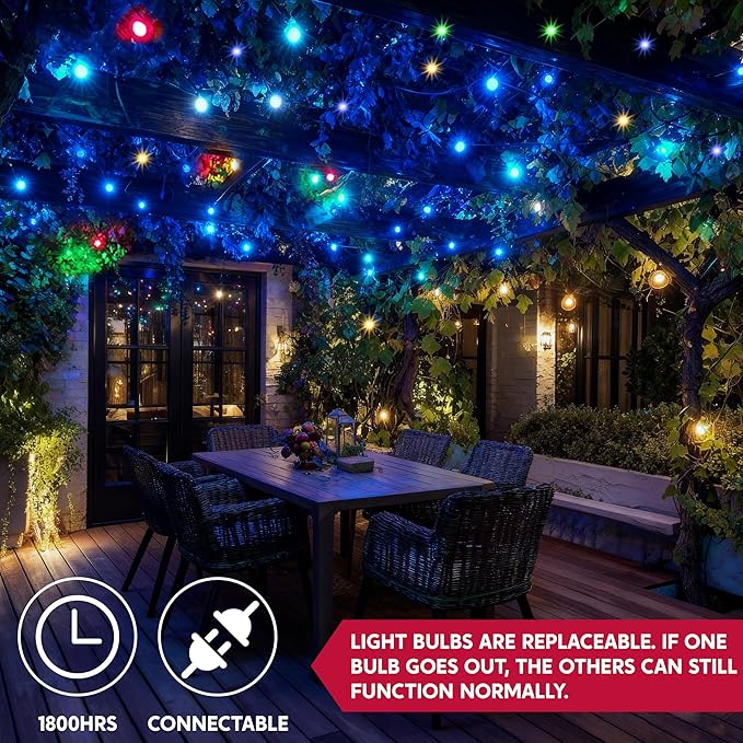 Joiedomi Blue Christmas String Lights - Image 7