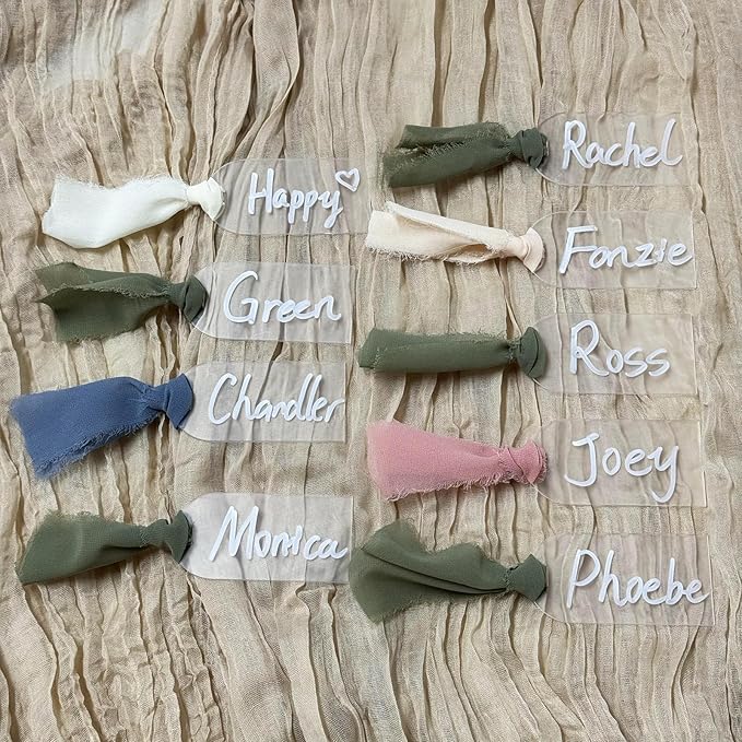 50Pcs Acrylic Place Card for Wedding Frosting Acrylic DIY Table Seating Cards - Image 8