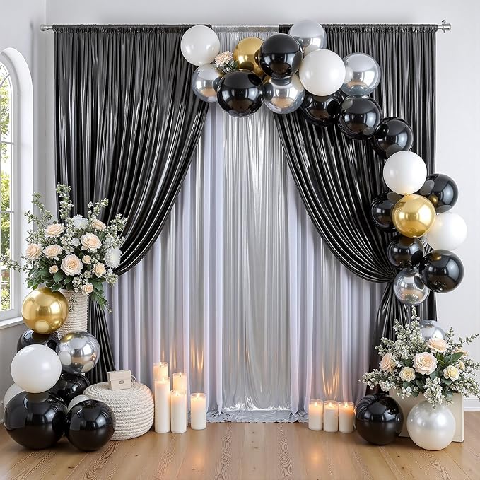 20ftx10ft Silver Sequin Backdrop Curtain - Image 7