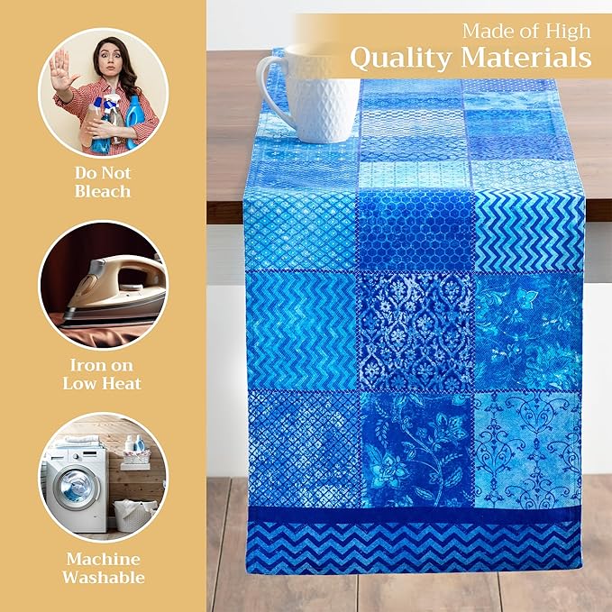 Maison d' Hermine Table Runner 100% Cotton Double Layer Table Runners 108 - Image 3