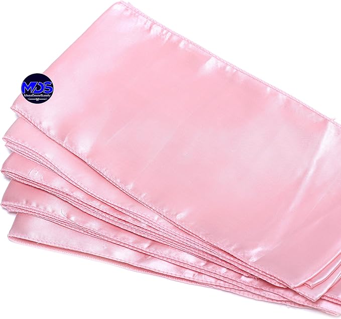MDS Pack of 75 PCS Satin Chair Sashes Charmeuse Sateen Dining Chair Bows Ribbon - Image 5