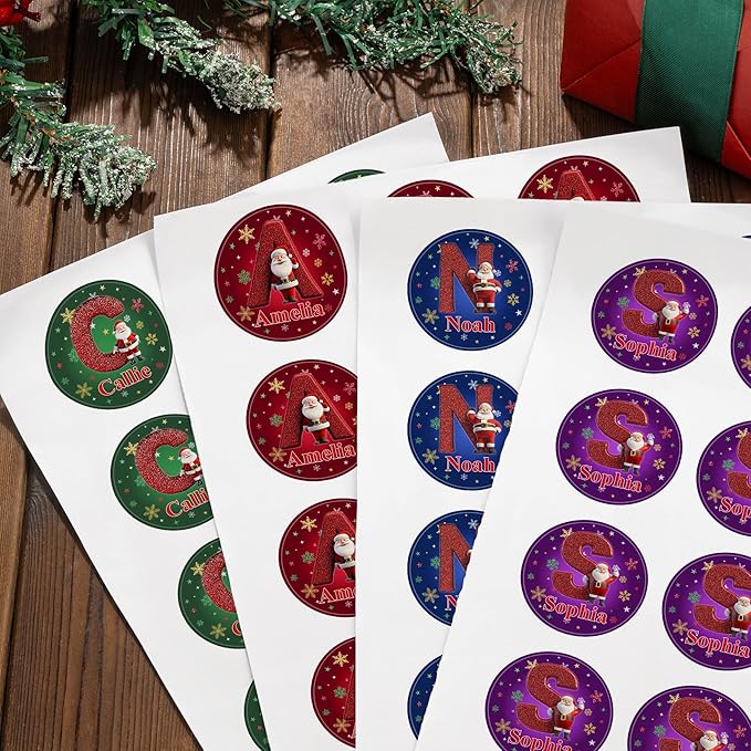 callie Personalized Christmas Stickers - Image 4