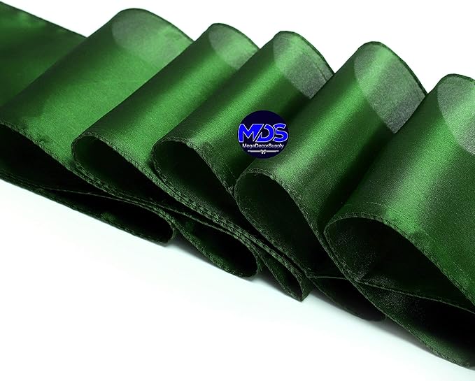 MDS Pack of 300 PCS Satin Chair Sashes Charmeuse Sateen Dining Chair Bows - Image 4