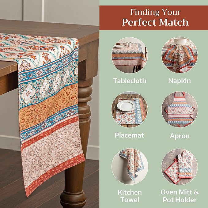 Maison d' Hermine Table Runner 100% Cotton Double Layer Table Runners 108 - Image 5