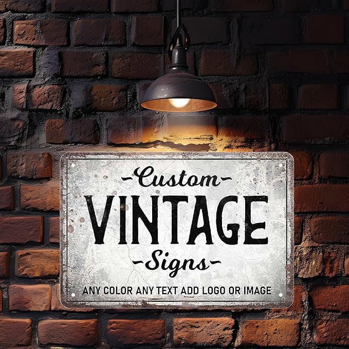 D-Story Personalized Metal Sign, 12.0 inches x 8.0 inches, Modern Decorative - Image 5