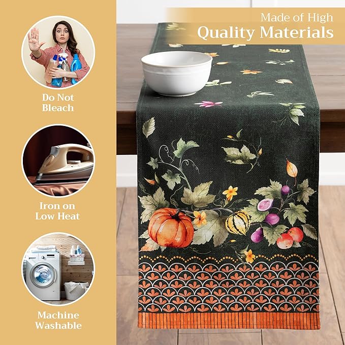 Maison d' Hermine Table runner 100% Cotton Double Layer Table Runners 72 inches - Image 3