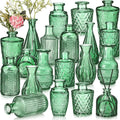 20 Pcs Glass Bud Vase Set Small Vintage Flower Vase in Bulk by Inbagi