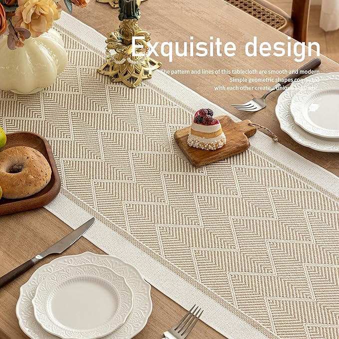 Table Runners 119 Inches, Waterproof Boho Table Runner - Image 5