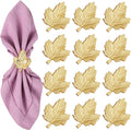 Set of 12 Maple Leaf Napkin Rings by CLEENTABLE