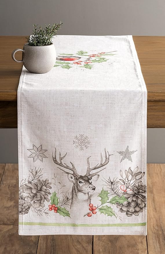 Maison d' Hermine Table Runner 100% Cotton Double Layer Table Runners 108 - Image 9