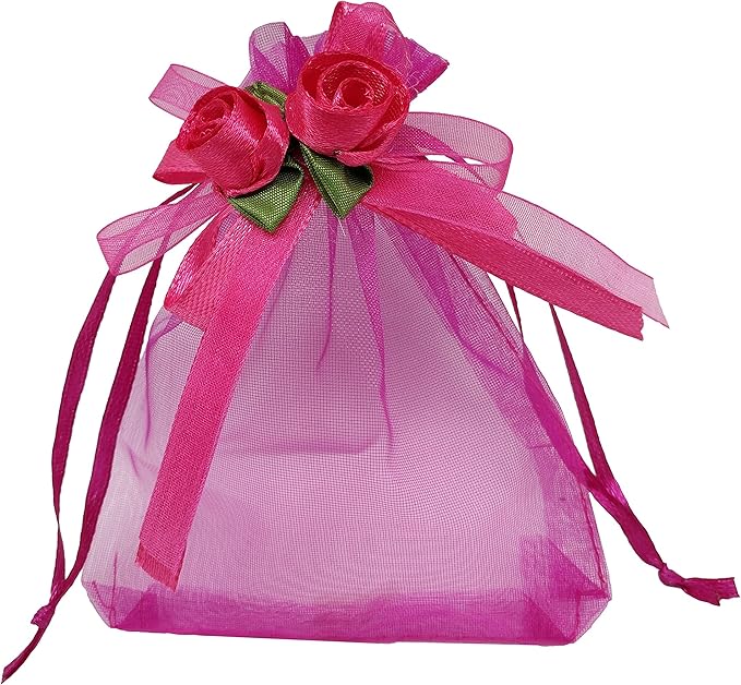 Ankirol 50pcs Sheer Organza Favor Bags by Ankirol