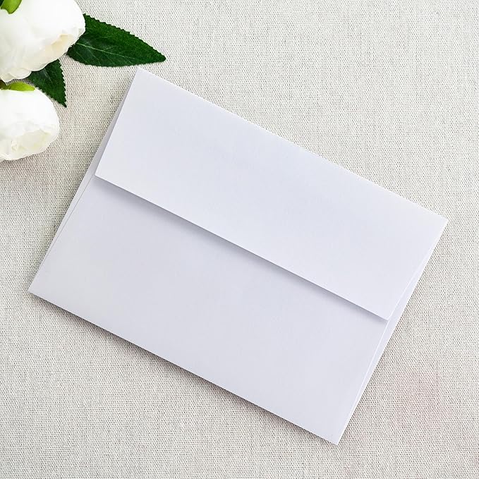 PONATIA 50 PCS 5x7 Envelopes, Self- Adhesive White A7 Envelopes - Image 9