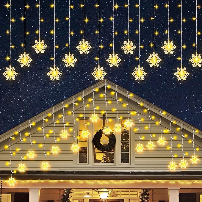 150 LED Christmas Icicle Lights by Unknown