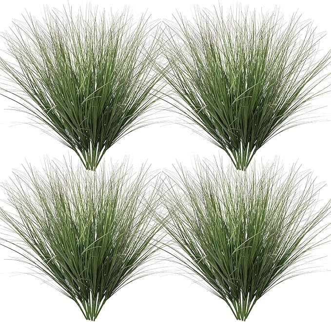48PCS Fake Plants Artificial Wheat Grass Greenery Plastic Plants Fake Grass - Image 2