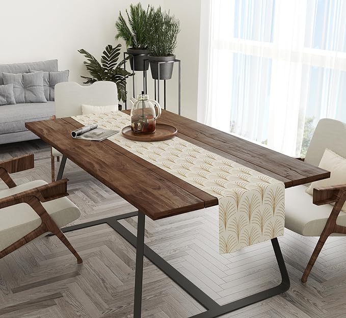 Ruvanti 100% Cotton Table Runner 108 Inches Long, Stain Resistant, Washable & - Image 8