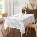 LinenZone Square White Tablecloth by LinenZone