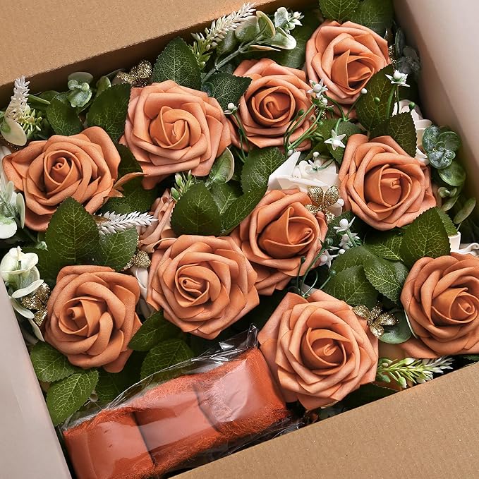 Wedding Aisle Decorations for Wedding Ceremony Set of 10 Pew Flowers for Church - Image 6
