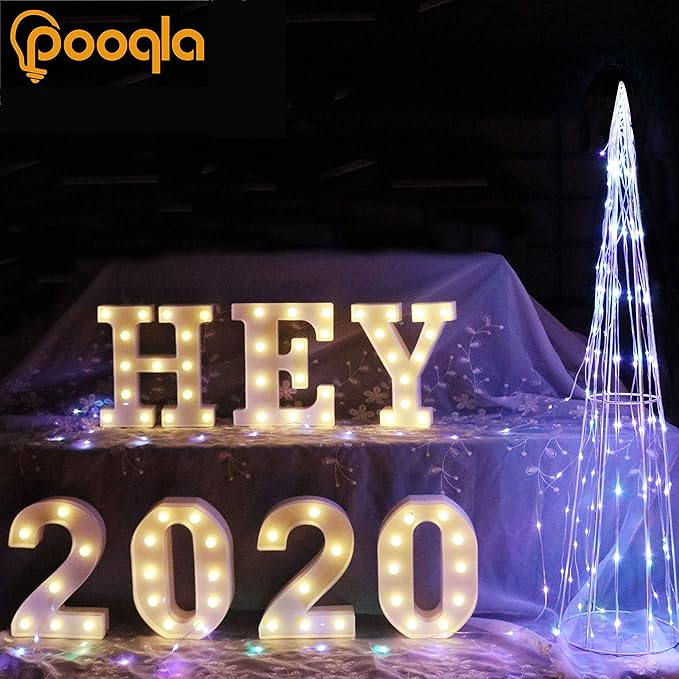 Pooqla LED Marquee Letter Lights Sign, Light Up Alphabet Letter - Image 6