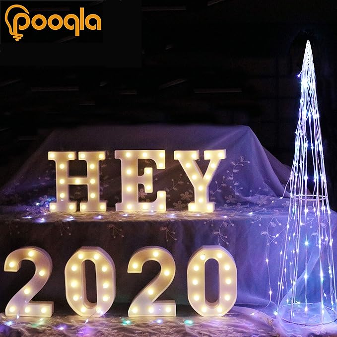 Pooqla LED Marquee Letter Lights Sign, Light Up Alphabet Letter - Image 6