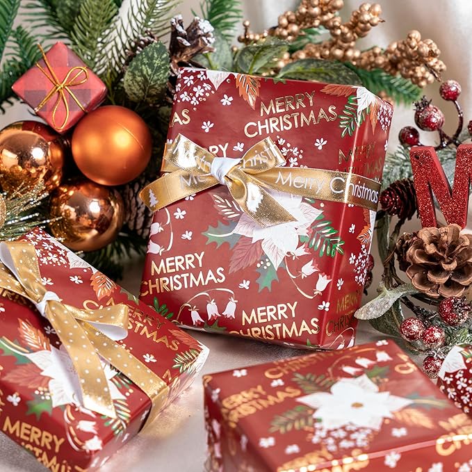 LeZakaa Christmas Wrapping Paper Roll - Image 5
