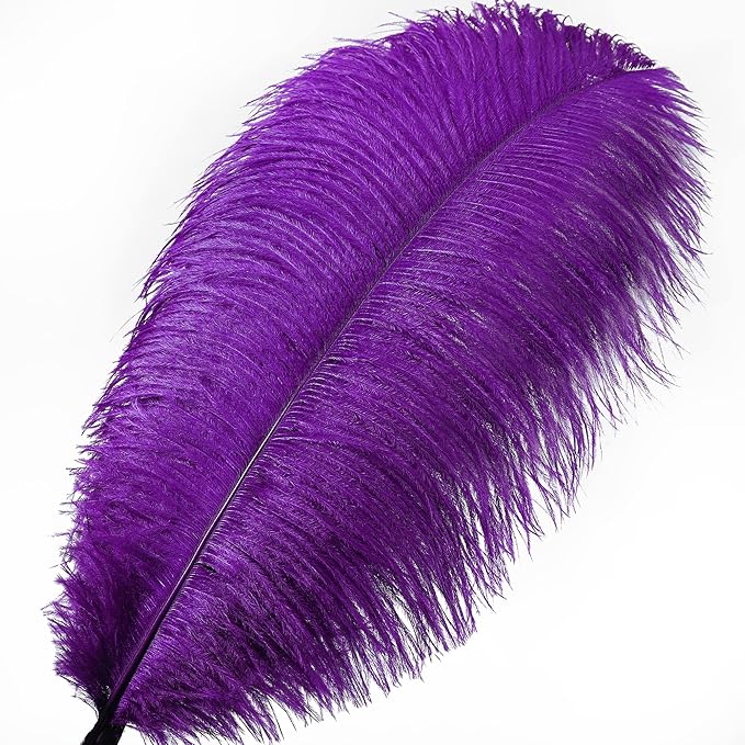 Larryhot Purple Large Ostrich Feathers - Image 3