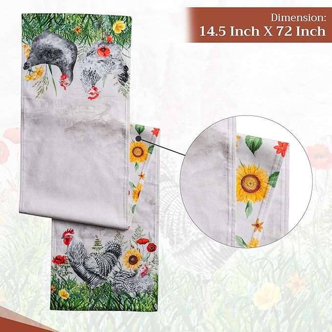 Maison d' Hermine Table runner 100% Cotton Double Layer Table Runners 72 inches - Image 4