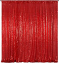Poise3EHome Red Sequin Backdrop, 10Ft x 10Ft Glitter Photography Background by Poise3EHome