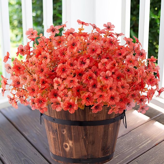 HyeFlora Artificial Fall Flowers Faux Mums - Image 7