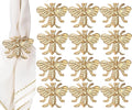 Gold Napkin Rings Set of 12 by CLEENTABLE
