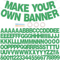 BEISHIDA 116 PCS A-Z Glitter Green DIY Letter Banner Kit Make Your Own by Beishida
