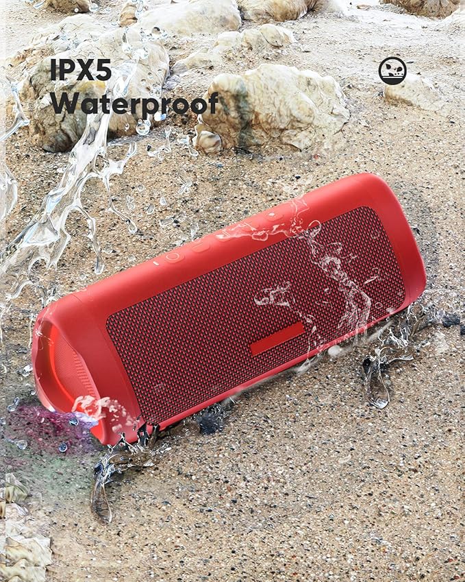 Bluetooth Speaker with HD Sound, Portable Wireless, IPX5 Waterproof, TWS Pairing - Image 7
