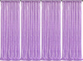 Lavender Sequin Backdrop Drapes 4 Panels 2FTx8FT Glitter Backdrop Curtains by QueenDream