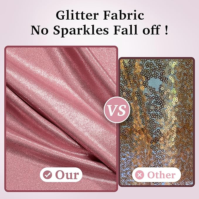30ftx10ft Rose Gold Sequin Backdrop Curtain Panels - Image 2