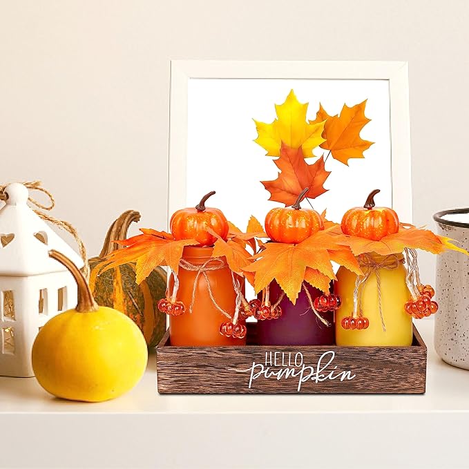 Thanksgiving Decorations Indoor 3 PCS, Thanksgiving Table Decor - Image 5