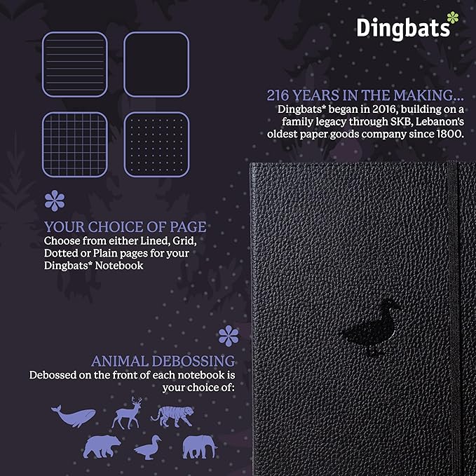 Dingbats* Wildlife Lined Writing Journal Notebook A5 - Image 2