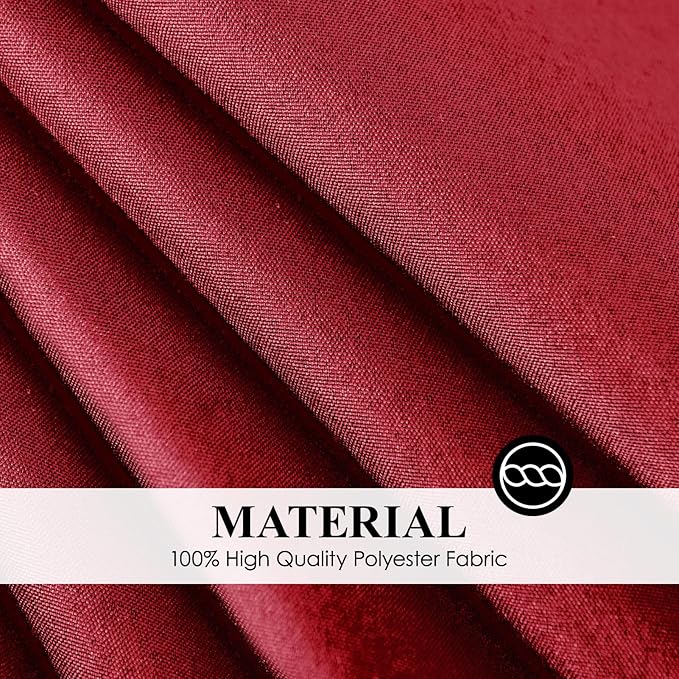Round Tablecloth 120 Inch Tablecloth 6 Pack Red Table Cloths Washable - Image 5