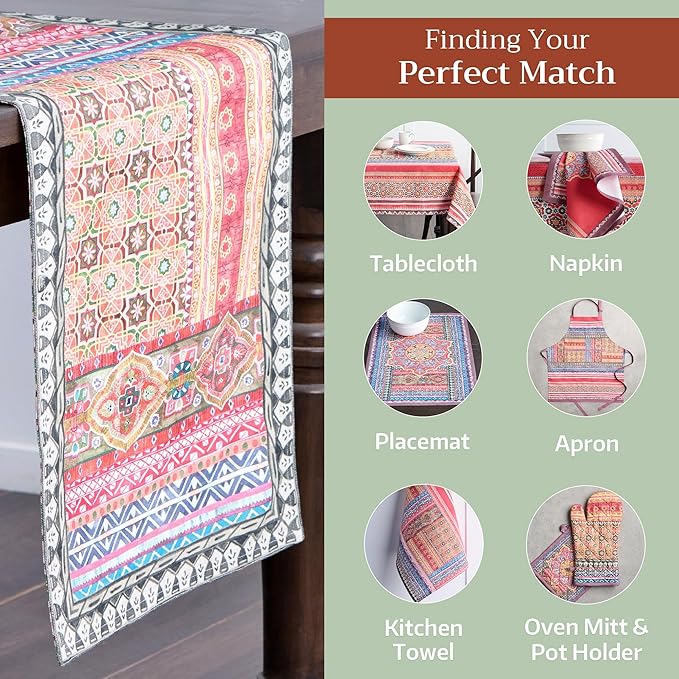 Maison d' Hermine Table Runner 100% Cotton Double Layer Table Runners 72 inches - Image 5