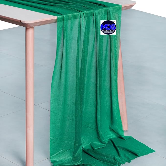 MDS 2 Pack 14ft Chiffon Table Runner 29 x 170 Inches Sheer Wedding Runner - Image 2