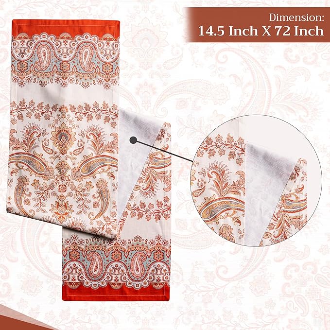 Maison d' Hermine Table Runner 100% Cotton Single Layer Table Runners 72 inches - Image 4