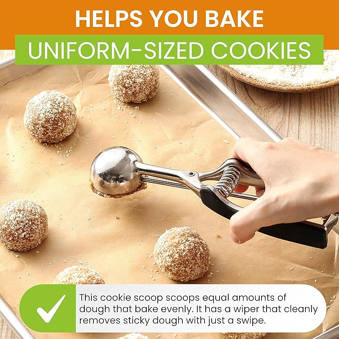 Spring Chef Medium #40 Stainless Steel Cookie Scoop - Image 5