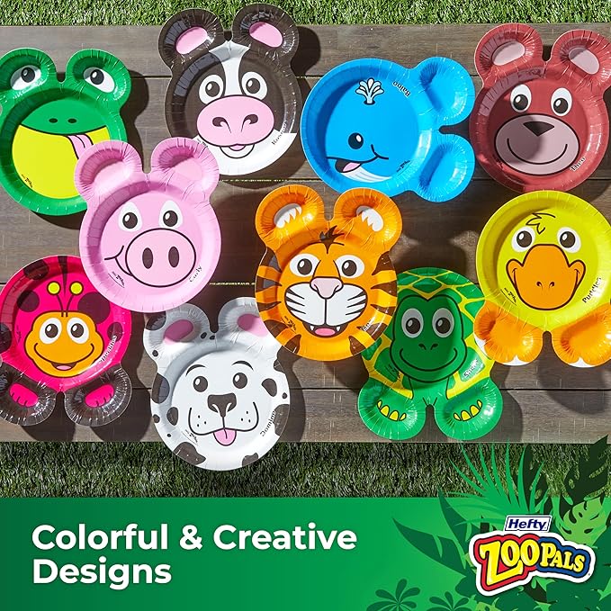 Hefty Zoo Pals Party Edition Paper Plates - Image 5