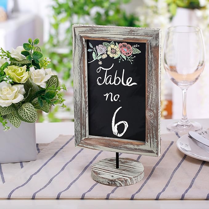 MyGift Set of 3 Tabletop Chalkboard Sign - Image 2