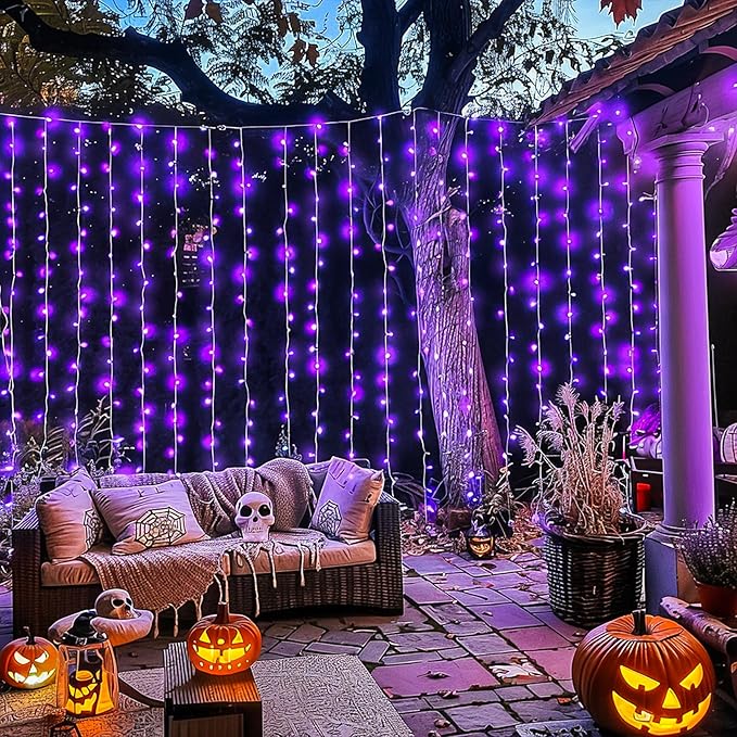 JMEXSUSS 300LED Purple Halloween Lights - Image 7