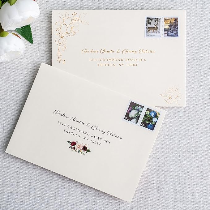 PONATIA 50 PCS 5x7 Envelopes, Self- Adhesive Cream A7 Envelopes - Image 7