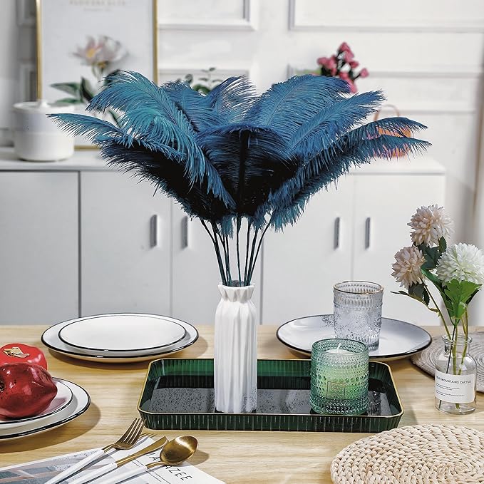 Holmgren Turquoise Ostrich Feathers Bulk - Image 6
